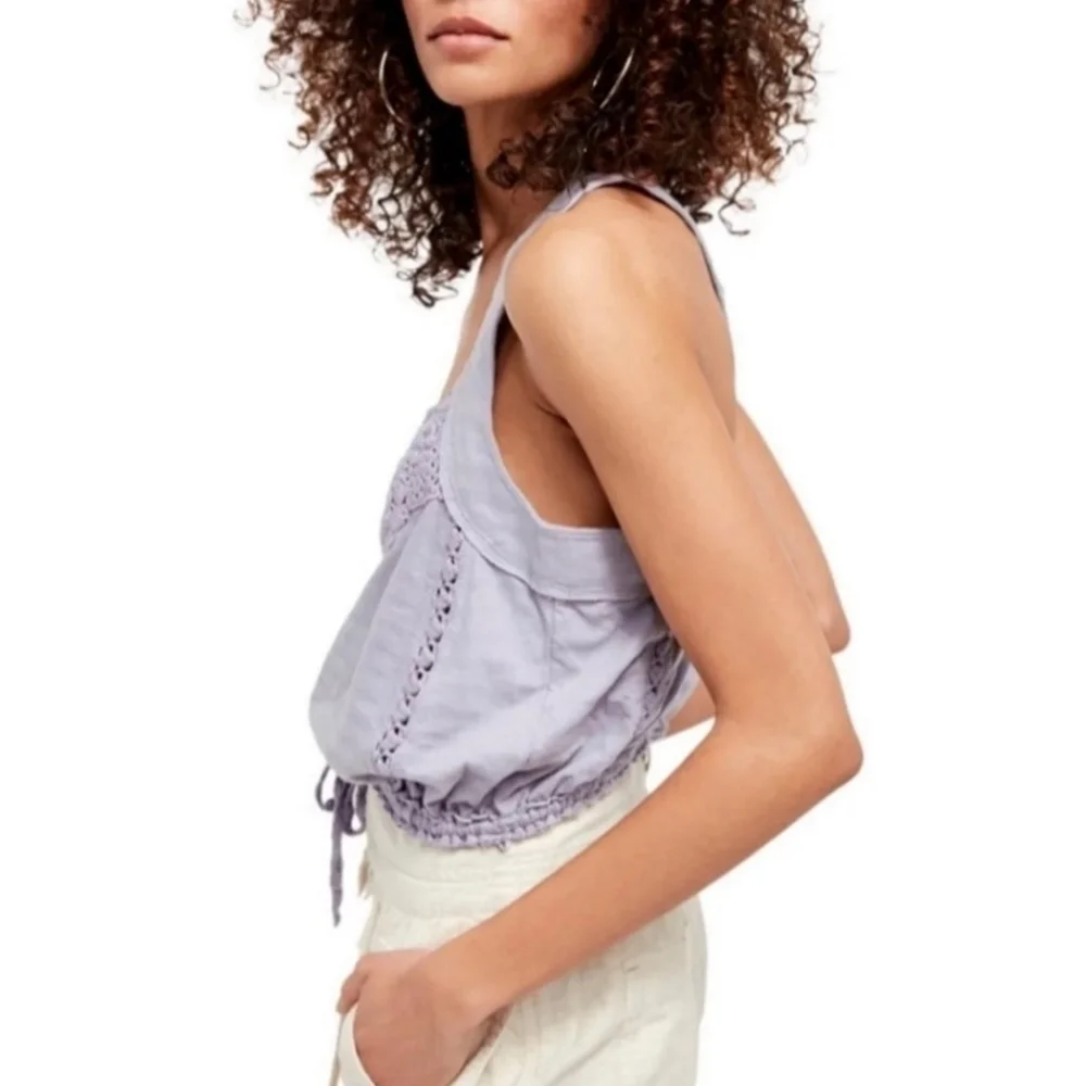 Free People Sweet Something Tank Lilac Medium